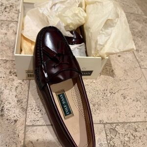Cole Haan Men's Dark Red Tassel Loafers